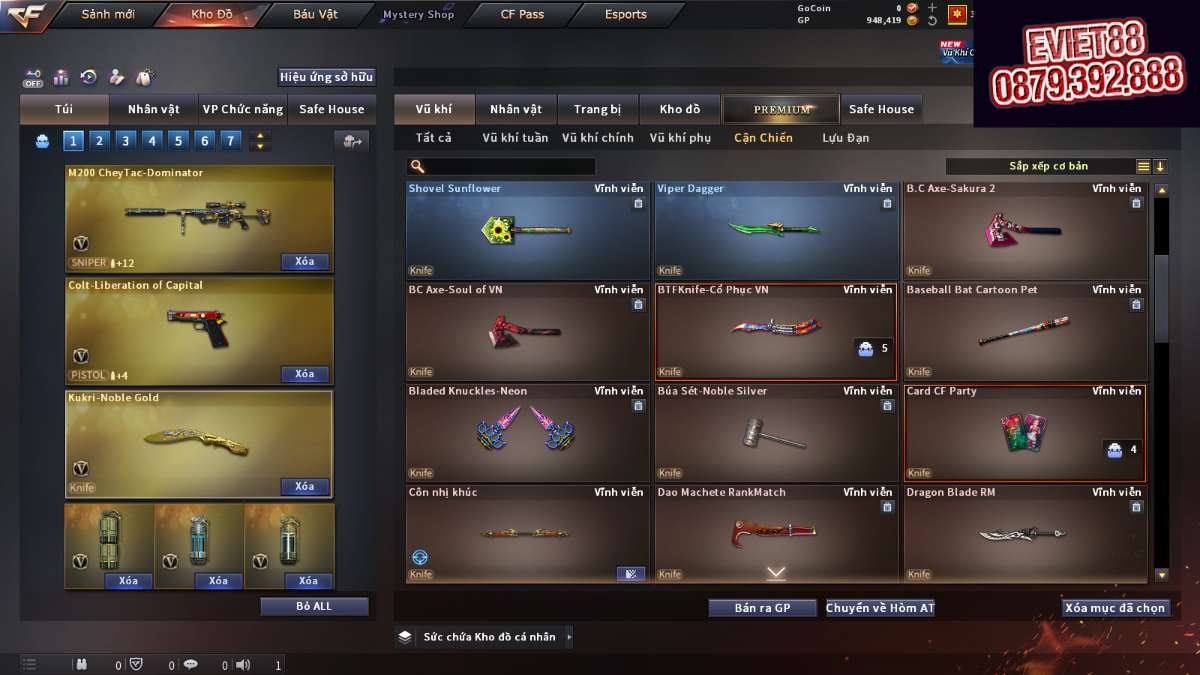 shop acc cf uy tin gia re